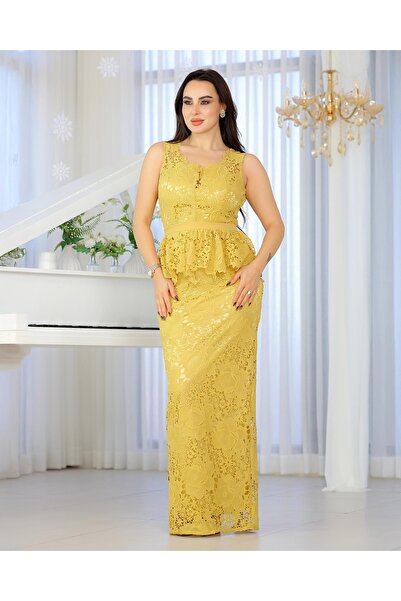 Opera Fashion Eid dress made of guipure fabric