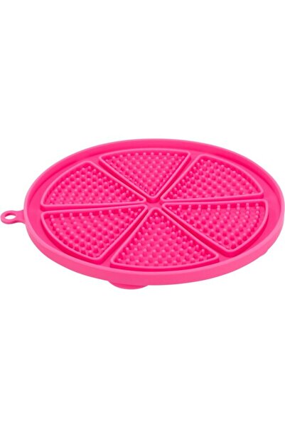 Trixie سجادة دائرية للكلاب من ليك آند سناك مزودة بقاعدة شفط - وردي/18 سم