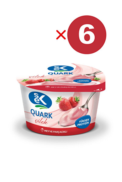 Sek Quark Çilekli 140 gr X 6 Adet