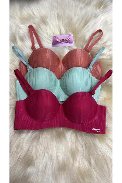 Elora ЛАЗЕРНИЙ РОЗРІЗ МОДЕЛЬ БЮСТГАЛЬТЕР ТРИКОМПЛЕКТ (бюстгальтер не залишає ...