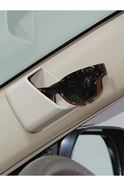 Choice 2pcs beige 2Pcs Universal Car Auto Sunglasses Organizer Eyeglasses Gla...