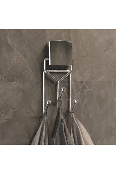 JASPER DC-543 Dekoratif Banyo Mutfak Üçlü Havlu Askısı