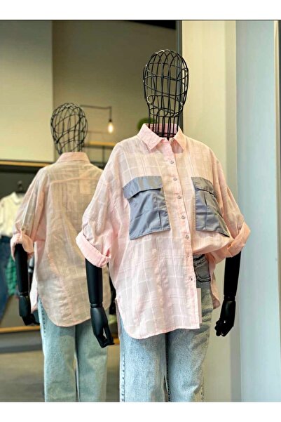 St boutique Cepli Çift Renkli Gömlek