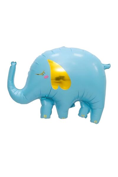 parti sürprizi بالون من الفويل على شكل فيل أزرق لطيف 1 قطعة