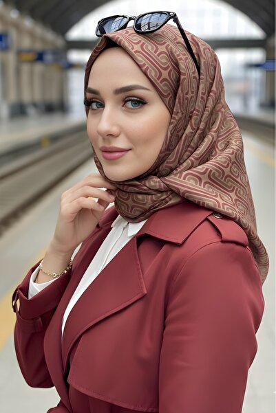 İmajButik Koyuv Vizon Soft Digital Cotton Scarf
