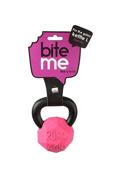 Ebi لعبة "بايت مي" للكلاب على شكل جرس حديدي - بنفسجي/13×10×9 سم