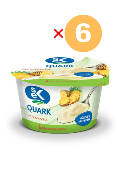 Sek Quark Ananas 140 gr X 6 Adet
