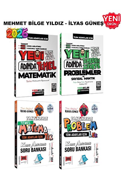 Yediiklim Yayınları 2026 - TÜM ADAYLAR İÇİN Taktiklerle ve Yedi Adımda Matema...