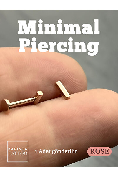 Karınca Piercing Minimal Piercing Zarif Küçük Küpe Flat Conch Forward Helix T...