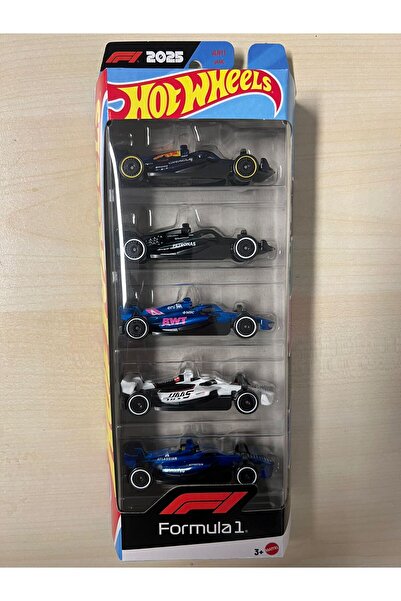 HOT WHEELS Formula 1 5'li Set Yeni 2025 Araçları Mercedes, Red Bull, Alpine, ...