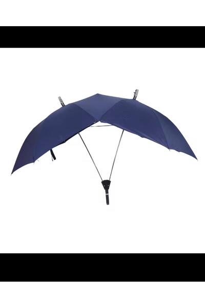 Zigver çiftler için çift şemsiye ekstra büyük rüzgar gecirmez dark blue