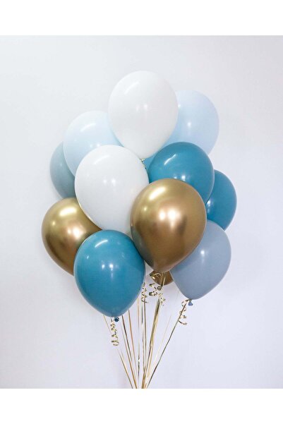 Partifabrik Blue Themed Colors in the Air Balloon Bundle 10 Pieces