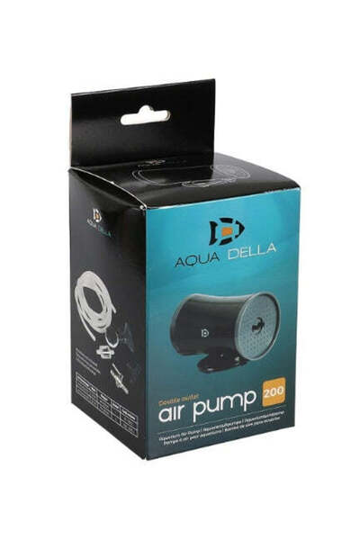AQUA D'ELLA مضخة هواء 200 لأحواض السمك - 13×7×8 سم