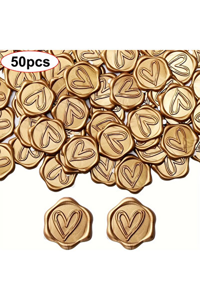 choice2 ٥٠ قطعة، ٢٥/٥٠/١٠٠ قطعة من ملصقات ختم الشمع على شكل قلب، ملصقات ختم ا...