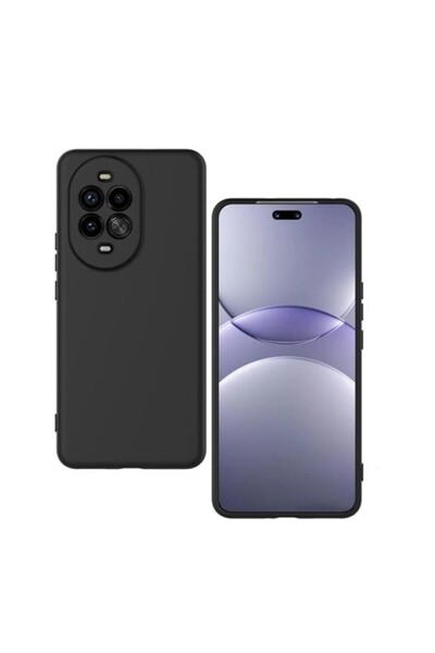 Gpack Huawei Nova 14 Pro uyumlu Kılıf Mara Lansman Soft Silikon İçi Kadife Siyah