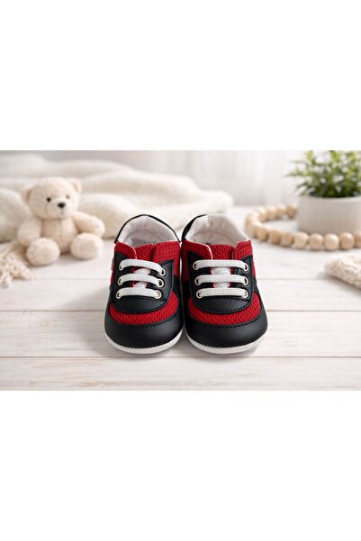 Luna Bağcıklı Bebek Ev Ayakkabısı