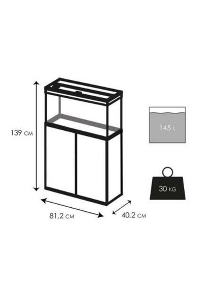 Ciano Emotions Nature Pro 80 White Aquarium 81.2x40.2x56cm