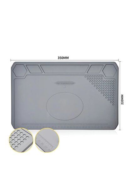 Choice5 S-615 350 X 220mm Heat Insulation Magnetic Silicone Pad ESD Work Mat ...