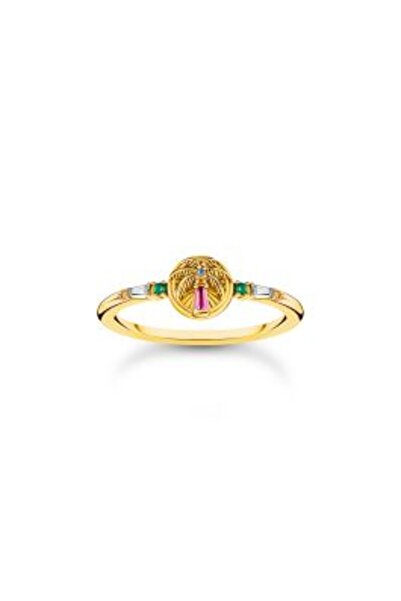 Thomas Sabo TR 2457-488-7-54 Gold-plated ring palm tree