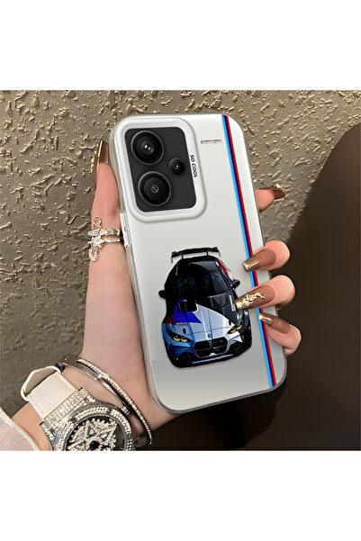 Hontinga Redmi Note 13 Pro Plus+ 5G ile Uyumlu BMW Desenli Anti Düşme İnce Se...