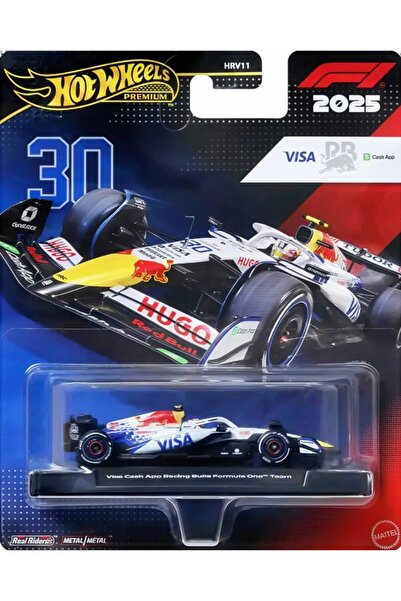 HOT WHEELS Premium 2025 Formula 1 Visa Cash App Racing Bulls (#30) HRV11 - JKD79