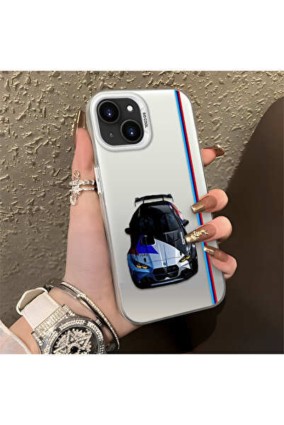 Hontinga حافظة صلبة رفيعة مضادة للسقوط بنمط BMW متوافقة مع هاتف iPhone 15