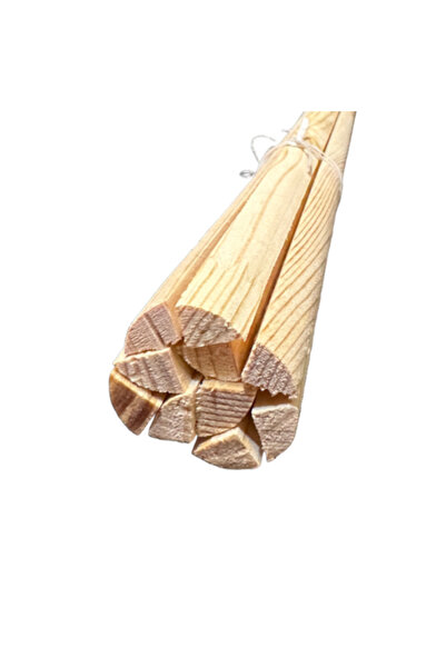 MB Pine Profiles Set de 10 lamele semirotunde de molid 10/10 mm la 1 m