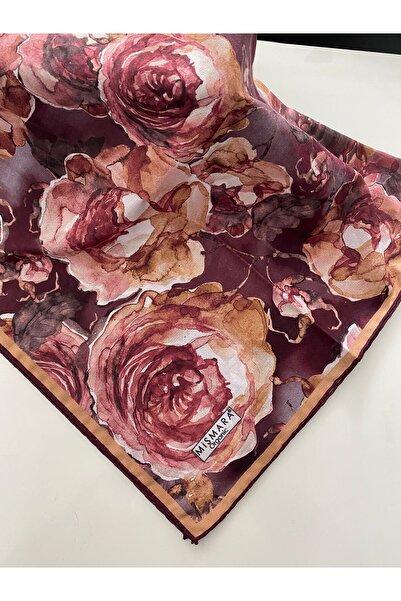 mismara Rose Pattern Organic Cotton Scarf