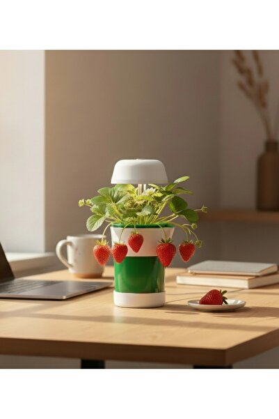 lstri Akıllı Bitki Çiçek Büyütme Saksısı Hızlı Bitki Yetiştirme Otomatik Sula...