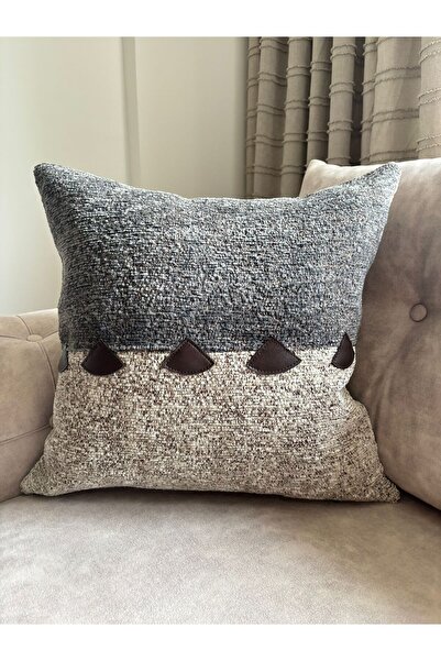 YOUC Design Husă de pernă decorativă 46 x 46 ediție limitată, antracit bej mu...