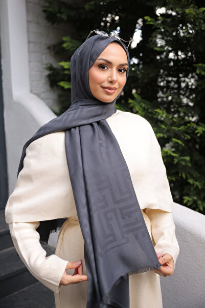 İmajButik Smoked İpekhan Cotton Jacquard Shawl