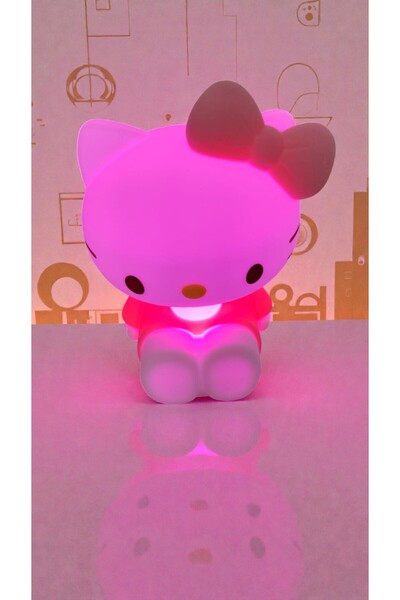 FAMEMUS ACCESSORY Hello Kitty Kaliteli Masa Gece Lambası Boyut:12 cm