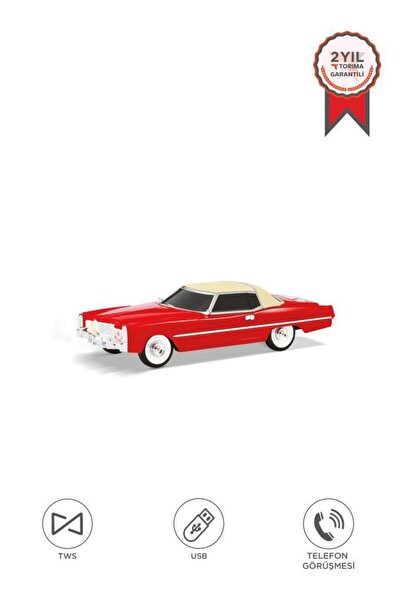 Torima Bluetooth Hoparlör Retro Klasik Araba Tasarımlı 10W FM USB TWS Speaker...