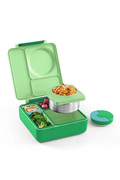 OmieBox - Isı Yalıtımlı Elma Yeşili Bento Yemek Kutusu