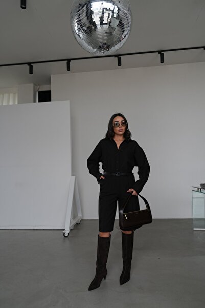 Özge Özgenç Tok Doku Ekoseli Bermuda Şort