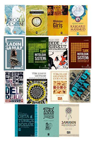 Ötüken Neşriyat FUZULİ BAYAT KÜLLİYATI 15 KİTAT SET KADIN ŞAMAN/TÜRK ŞAMANİZM...