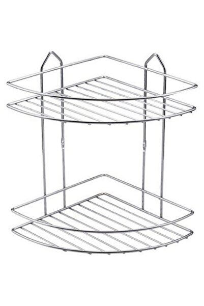 JASPER 5914 Γωνιακή θήκη μπάνιου 2 επιπέδων χρωμίου