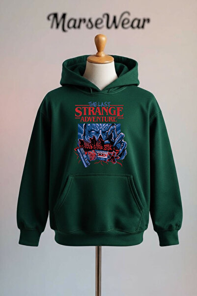 Vordevia Strange Adventure Printed Cotton 3 Thread O Oversized K Hooded Sweat...