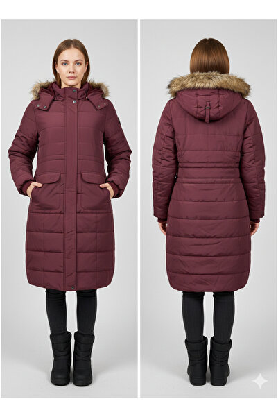 MG trend shop Kadın Uzun Şişme Mont