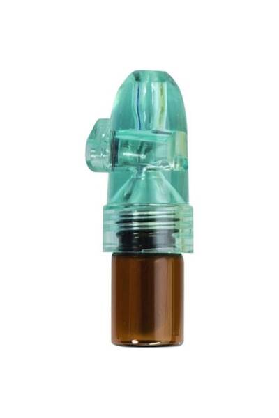 OEM Recipient de depozitare SNS Bullet, plastic + sticlă, verde, 5,5 cm