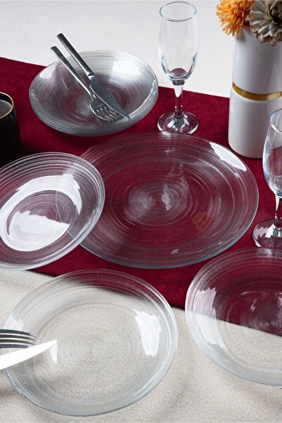 Heda Porselen Ares 7 Piece Serving and Cake Presentation Set