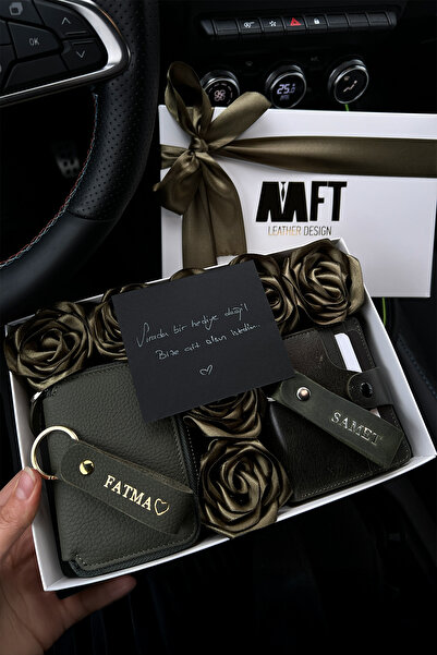 MFT Leather Design Lotus&Nero/Rose Box Set - Khaki |   Rs00016