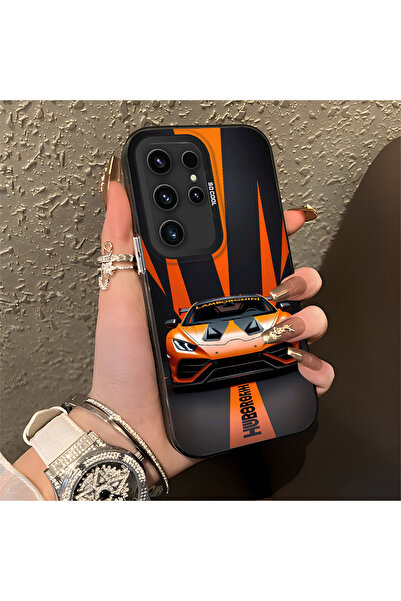 Hontinga حافظة صلبة رفيعة مضادة للسقوط بنمط لامبو متوافقة مع هاتف سامسونج جال...