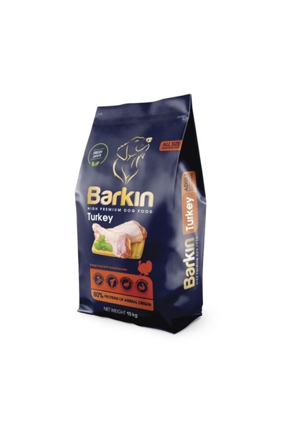 BARKIN Adult All Size - Premium Dry Food - Turkey - 15 kg