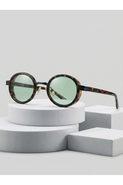 Max Leopard Green Glasses Trendy Small Face Sunglasses