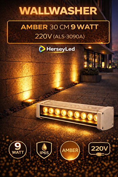 ALLES WALLWASHER SARI AMBER 30 CM 9 WATT 220V