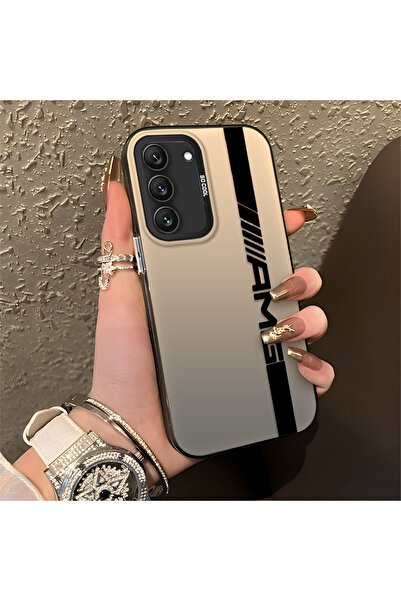 Hontinga حافظة صلبة رفيعة مضادة للسقوط بنمط AMG متوافقة مع هاتف سامسونج جالاك...