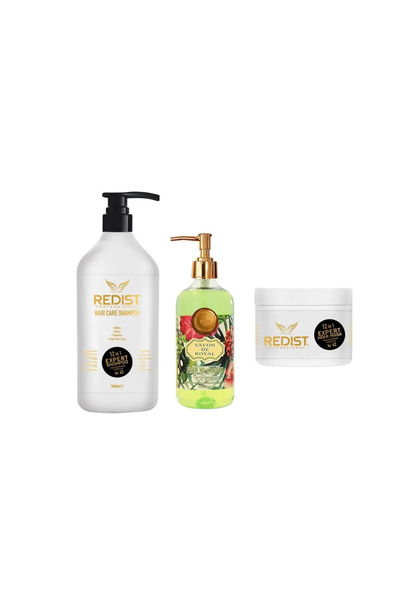 Redist Package: Shampoo 12 in 1 Expert 1L, Mask 12 in 1 Expert 475 ml and soap