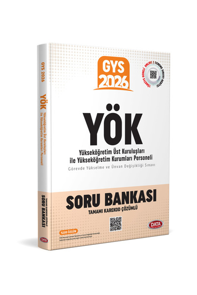 Data Yayınları YÖK Üst Kuruluşları ile YÖK Personeli GYS Soru Bankası - Karek...