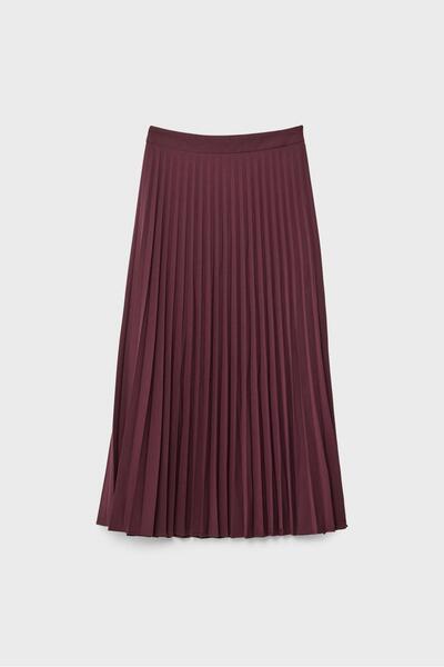 Stradivarius Pleated maxi skirt
